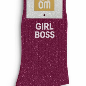chaussettes paillettes boss violet