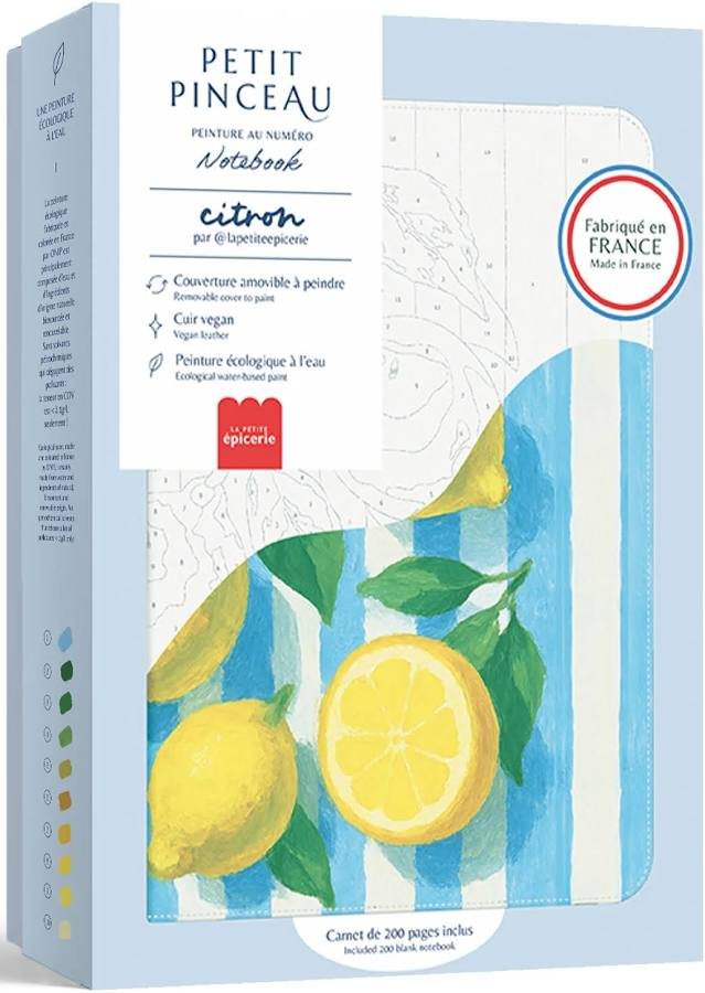 agenda à peindre citron