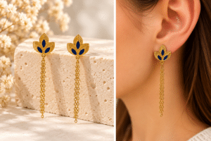 Boucles d’oreilles Laëti Trëma JARI Bleu