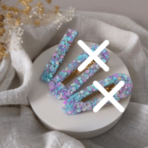 Les mini résinettes sirène bleu parme