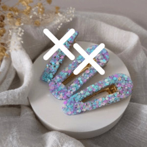 Résinettes Sirène bleu parme