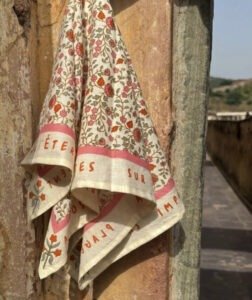 Grand Foulard Rosa Sorbet d'été