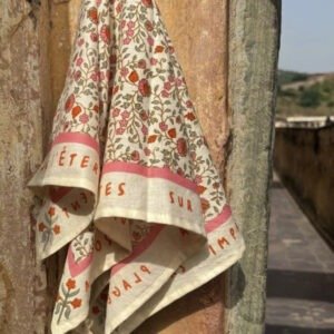 Grand Foulard Rosa Sorbet d'été