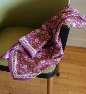 Grand Foulard Scarlett Purple