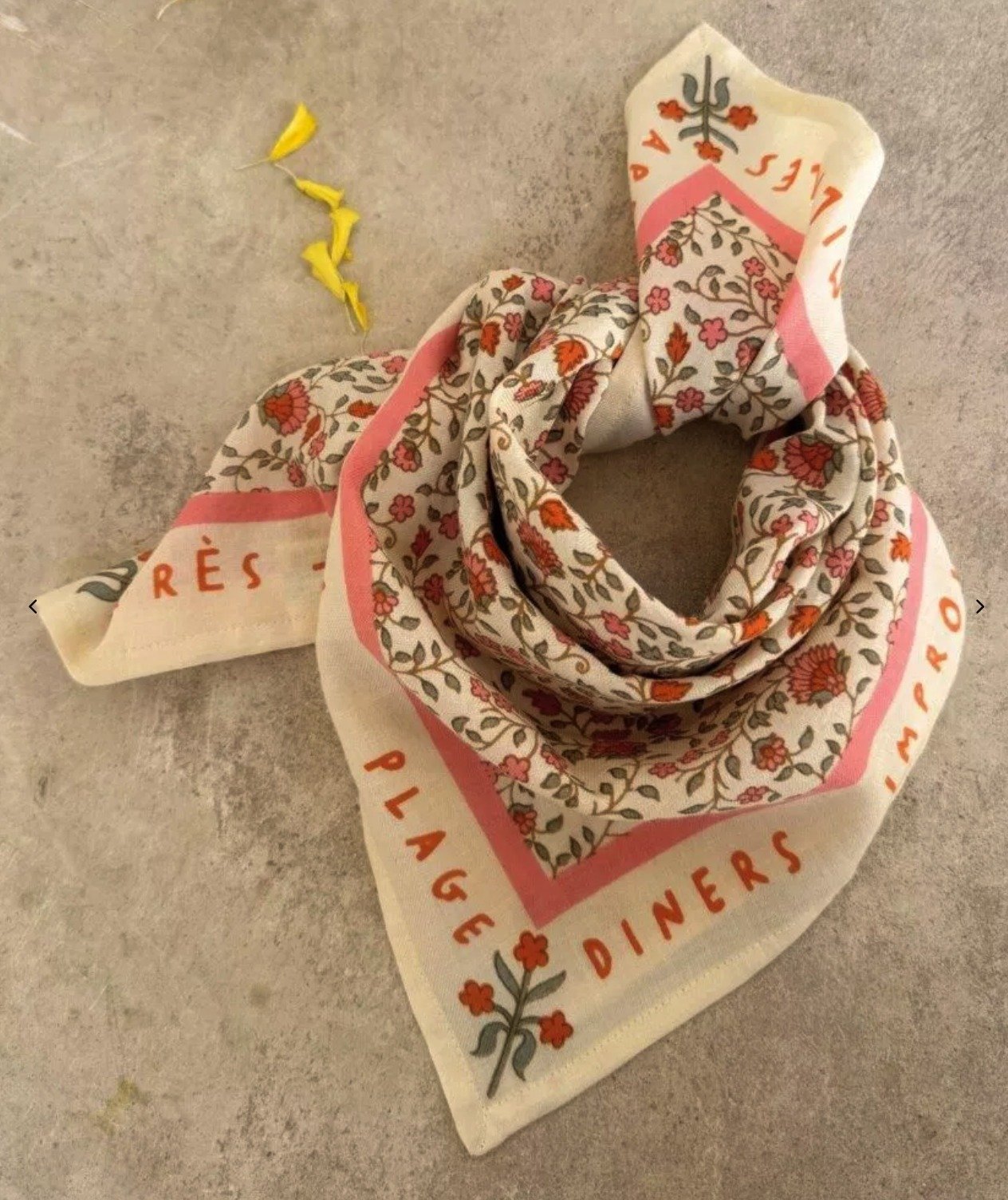 Petit Foulard Rosa Sorbet d'été