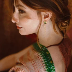 Boucles d’oreilles Laëti Trëma JARI Vert