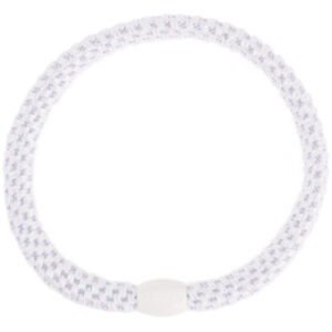 bracelet elastique blanc pailleté, magasin ploren, kknekki