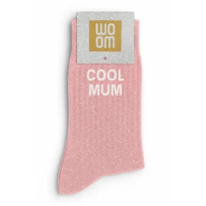 cadeau maman, chaussettes à paillettes rose, cool mum, bretagne