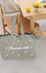 Cabas Maman Cool Vert sauge