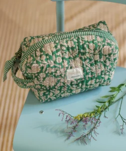 trousse de toilette bellemme, verte, saint-ave