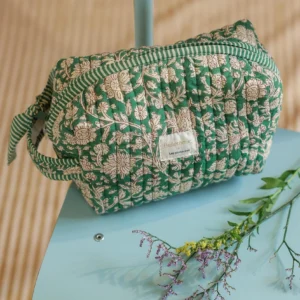 trousse de toilette bellemme, verte, saint-ave