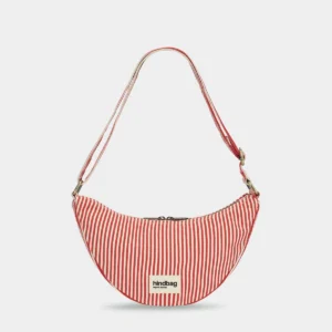 Sac Bandoulière Andrea Rayures rouge