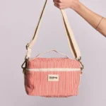 lunch bag rouge rayure