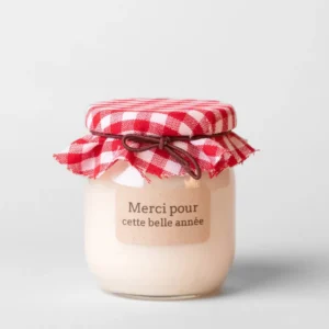 Bougie Merci pour cette belle année - Pomme Abricot