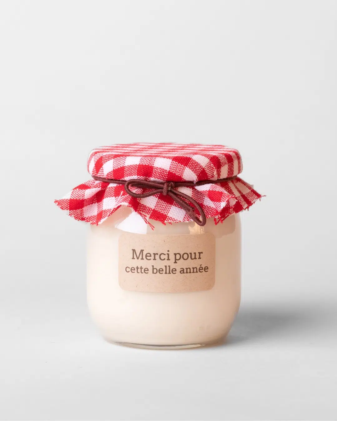 Bougie Merci pour cette belle année - Pomme Abricot