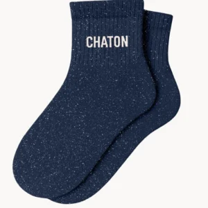 Chaussettes Courtes Chaton Marine