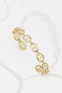Bracelet Jonc Marine dorée