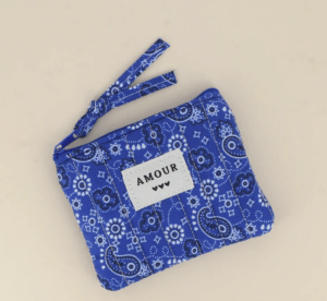 Porte monnaie Bleu bandana