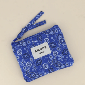 Porte monnaie Bleu bandana