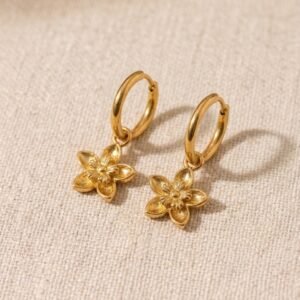 bo boucle créole fleurs