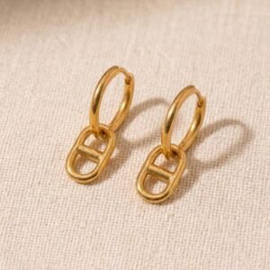 BO mini créole dorée maille marine